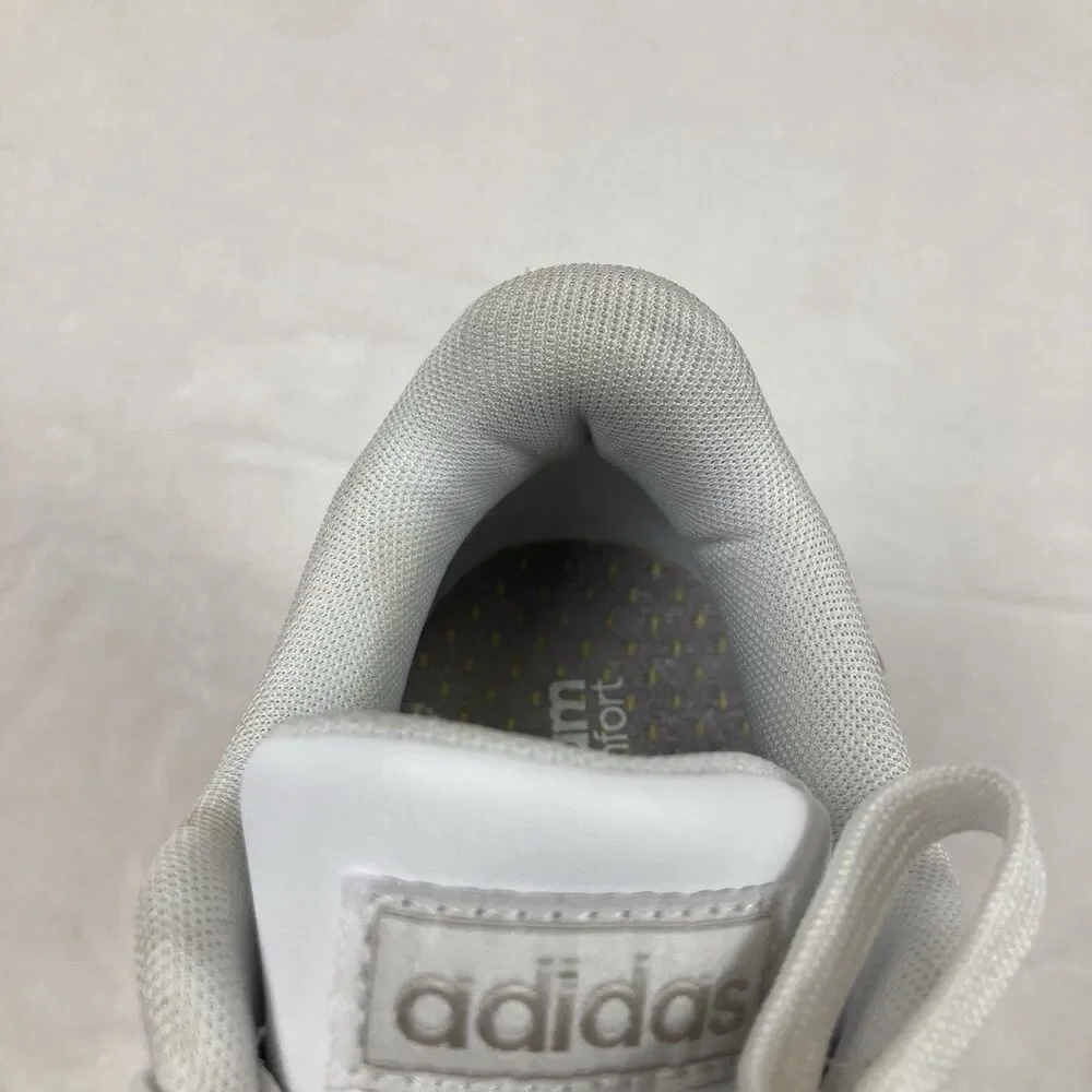 Adidas Sneakers Women’s Size 6 Grand Court White Metallic Silver Stripe Tennis